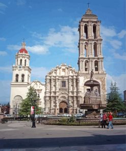 Cathedral Santiago Saltillo Paint By Numbers