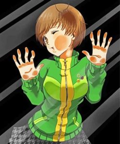 Chie Persona 4 Game Paint By Numbers