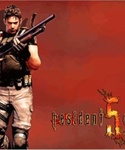 Chris Redfiels Resident Evil Game Paint By Numbers