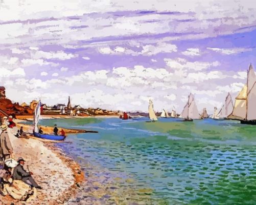 Claude Monet Sainte Adresse Paint By Numbers