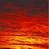 Cloudy Red Sky Landscape Paint By Numbers