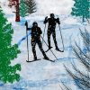 Cross Country Skiing Paint By Numbers