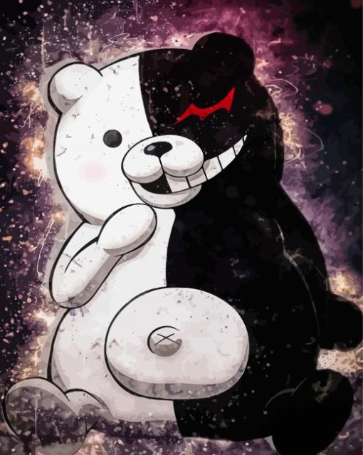 Danganronpa Monokuma Bear Paint By Numbers