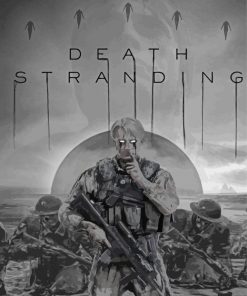 Death Stranding Fragile Black And White Poster Paint By Numbers