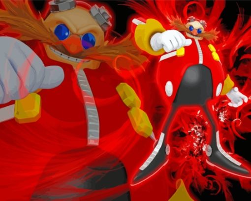 Dr Eggman Art Paint By Numbers