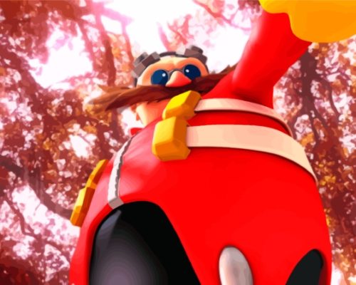 Dr Eggman Character Paint By Numbers