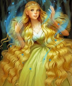 Fairy Tale With Golden Hair Paint By Numbers