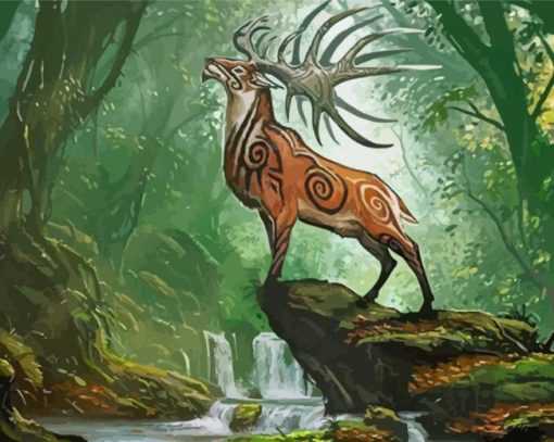 Fantasy Deer Paint By Numbers