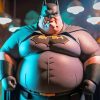 Fat Batman Superhero Paint By Numbers