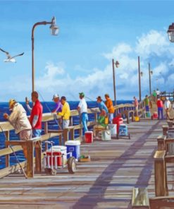 Fishing Pier Paint By Numbers