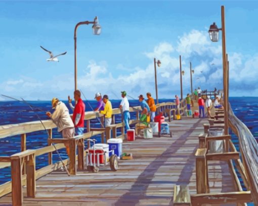 Fishing Pier Paint By Numbers