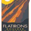 Flatirons Boulder Colorado Poster Paint By Numbers