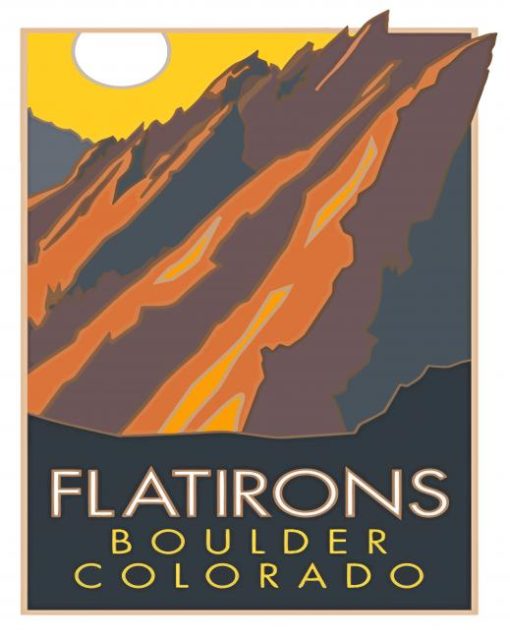 Flatirons Boulder Colorado Poster Paint By Numbers