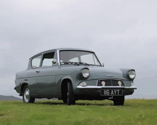 Ford Anglia Paint By Numbers