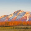 Full Moon Rising Over Pioneer Peak Paint By Numbers