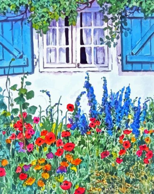 Garden Window Paint By Numbers