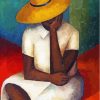 Girl In Yellow Hat Paint By Numbers