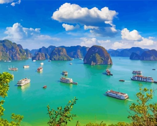 Ha Long Bay Vietnam Paint By Numbers