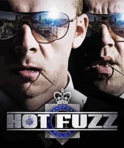 Hot Fuzz Movie Poster Paint By Numbers