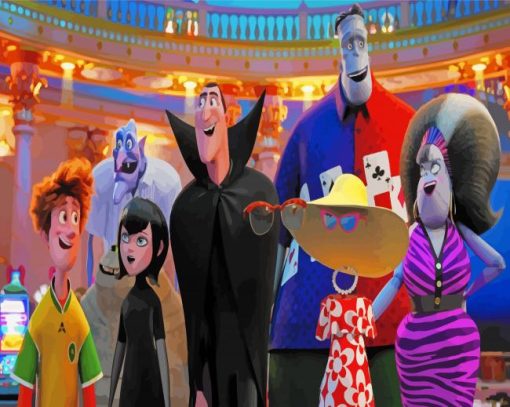 Hotel Transylvania Film Characters Paint By Numbers