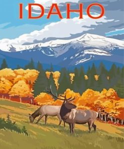 Idaho Poster Paint By Numbers