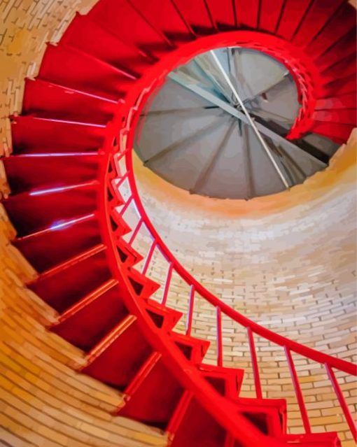 Inside A Brick Lighthouse Paint By Numbers