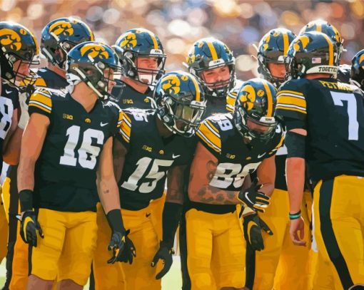 Lowa Hawkeyes Team Paint By Numbers