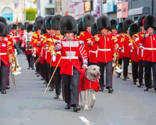 Irish Guards Paint By Numbers