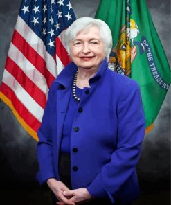 Janet Yellen Paint By Numbers