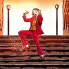 Joker Dancing On Stairs Illustration Paint By Numbers