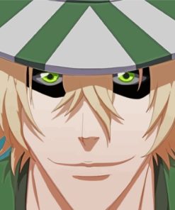 Kisuke Urahara Face Bleach Character Paint By Numbers