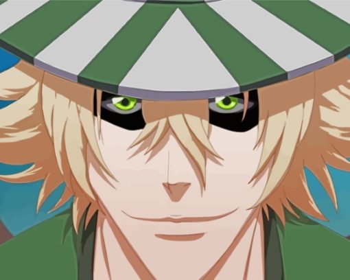 Kisuke Urahara Face Bleach Character Paint By Numbers