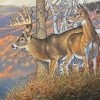 Large Buck And Doe Art Paint By Numbers