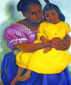 Latina Mother And Child Paint By Numbers