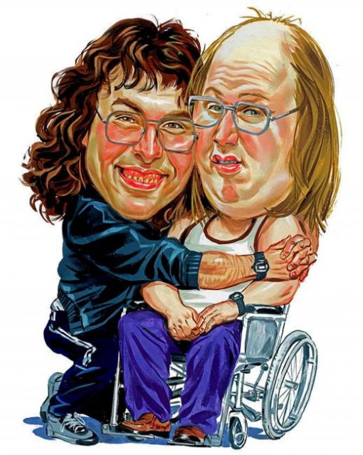 Lou And Andy Caricature Paint By Numbers