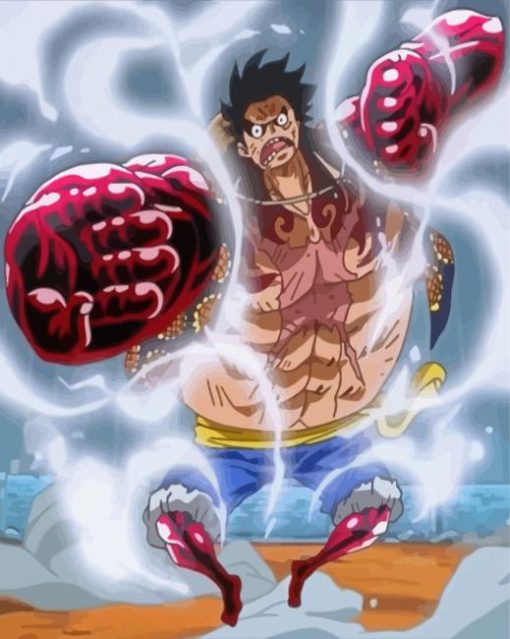 Luffy Gear 4 One Piece Paint By Numbers