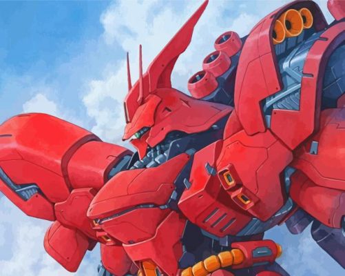 MSN 04 Sazabi The Gundam Paint By Numbers