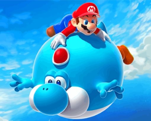 Mario Galaxy Paint By Numbers