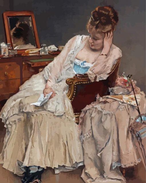 Memories And Regrets By Alfred Stevens Paint By Numbers