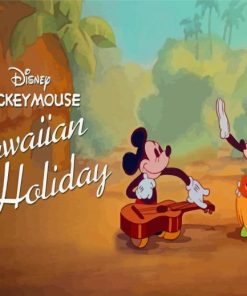 Mickey Mouse Hawaiian Holiday Paint By Numbers