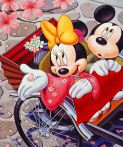 Mickey And Minnie In Japan Paint By Numbers