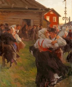 Midsummer Dance By Anders Zorn Paint By Numbers