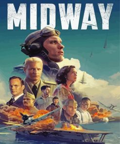 Midway Film Poster Paint By Numbers