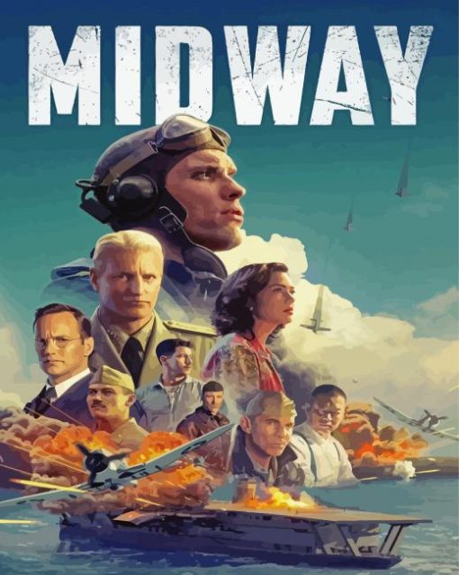 Midway Film Poster Paint By Numbers