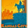 Missouri Kansas City Poster Paint By Numbers