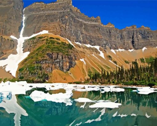 Montana Iceberg Lake Paint By Numbers