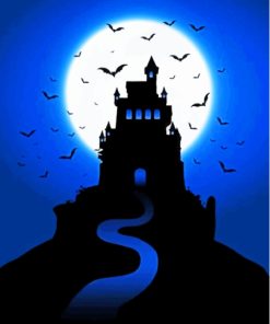 Halloween Midnight Castle Paint By Numbers