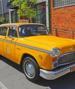 NYC Yellow Taxi Cab Paint By Numbers