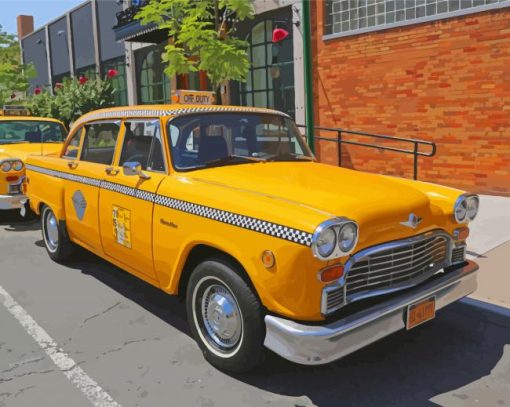 NYC Yellow Taxi Cab Paint By Numbers