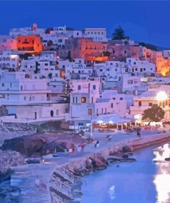 Naxos Island At Night Paint By Numbers